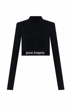 Palm Angels CZARNY Top z logo