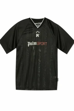 Palm Angels CZARNY T-shirt z logo