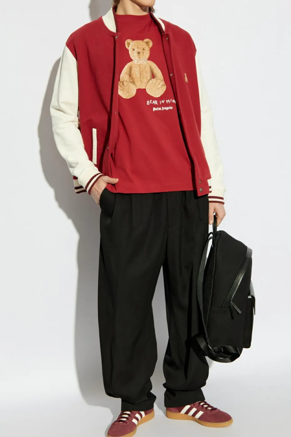 Palm Angels CZERWONY Kurtka typu `bomber`