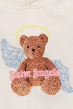 Palm Angels Kids BIAŁY Bluza z kapturem