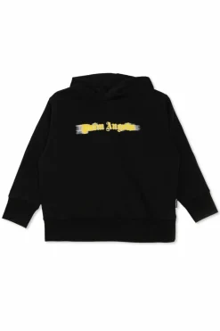 Palm Angels Kids CZARNY Bluza z kapturem