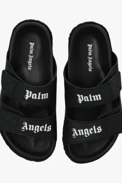 Palm Angels Kids CZARNY Klapki z logo