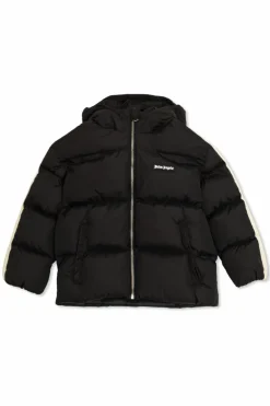 Palm Angels Kids CZARNY Ocieplana kurtka