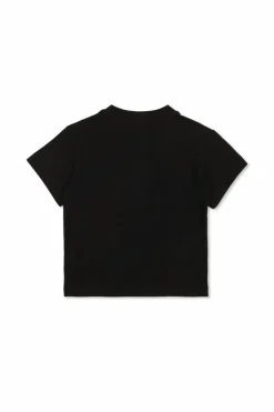 Palm Angels Kids CZARNY T-shirt z kolorowym nadrukiem