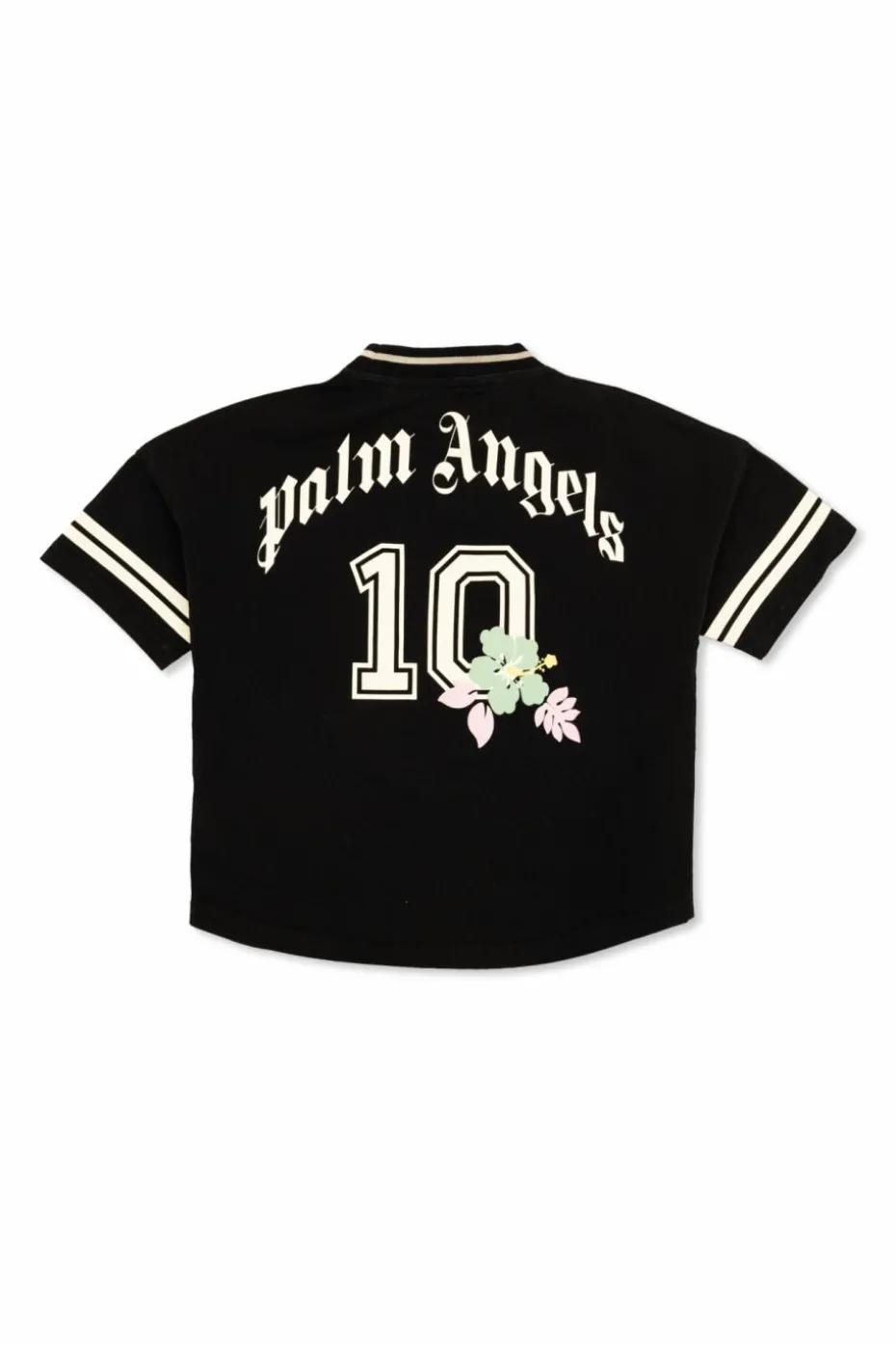 Palm Angels Kids CZARNY T-shirt z nadrukowanym logo