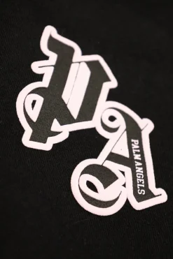 Palm Angels Kids CZARNY T-shirt z nadrukowanym logo
