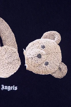 Palm Angels Kids GRANATOWY Bluza z nadrukiem
