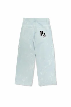 Palm Angels Kids jasnoniebieski Jeansy typu `cargo`