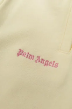 Palm Angels Kids kremowy Spodnie dresowe z logo