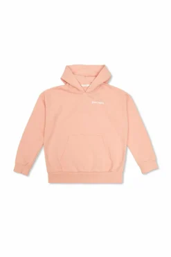 Palm Angels Kids RÓŻOWY Bluza z kapturem