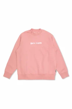 Palm Angels Kids RÓŻOWY Bluza z nadrukowanym logo