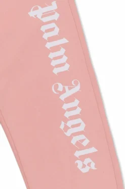 Palm Angels Kids RÓŻOWY Spodnie dresowe z logo