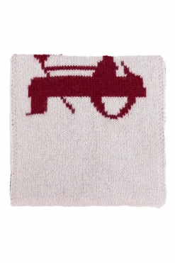Palm Angels Kids RÓŻOWY Szal z logo