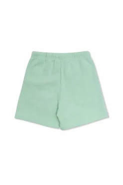 Palm Angels Kids ZIELONY Bawełniane szorty z logo
