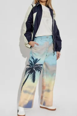 Palm Angels MULTIKOLOR Jeansy z nadrukiem