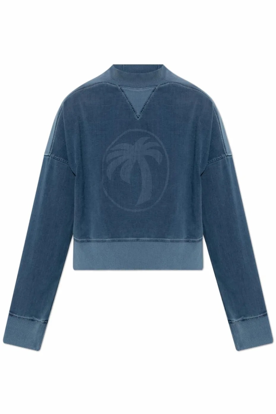 Palm Angels NIEBIESKI Bluza z logo
