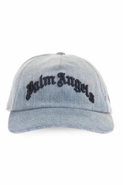 Palm Angels NIEBIESKI Czapka z daszkiem