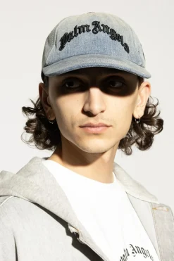 Palm Angels NIEBIESKI Czapka z daszkiem