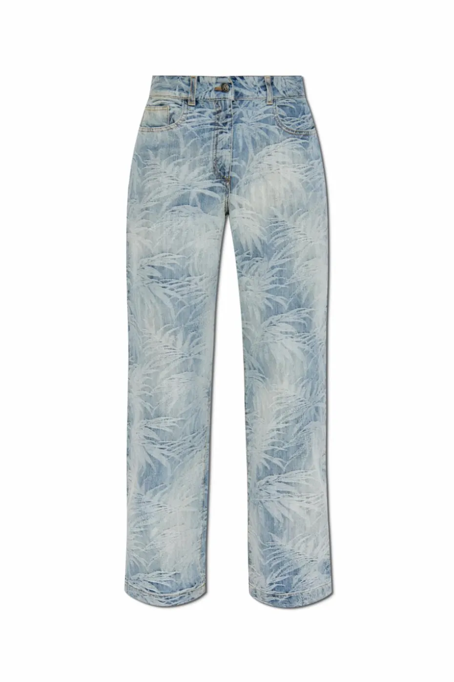 Palm Angels NIEBIESKI Jeansy z nogawkami o prostym kroju