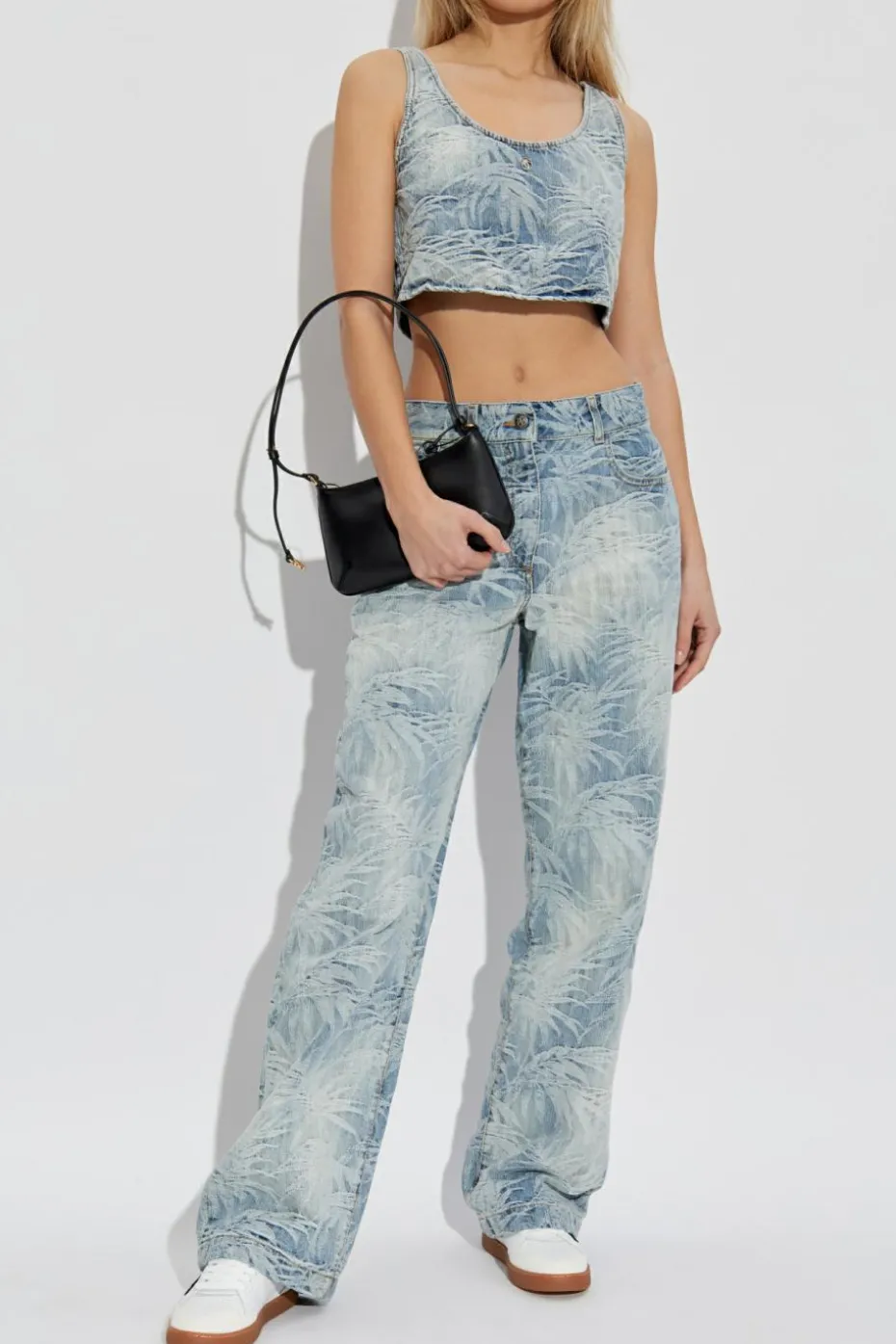 Palm Angels NIEBIESKI Jeansy z nogawkami o prostym kroju