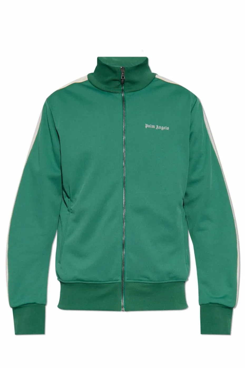 Palm Angels ZIELONY Bluza z wyszytym logo