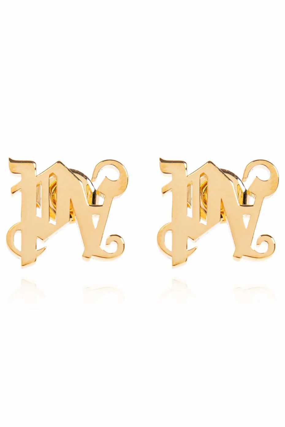 Palm Angels ZŁOTY Kolczyki z logo