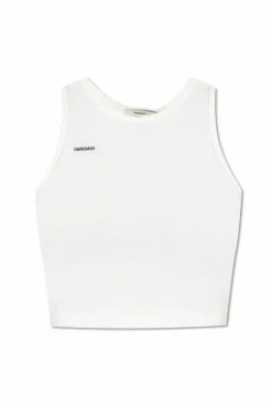 Pangaia BIAŁY Top z logo