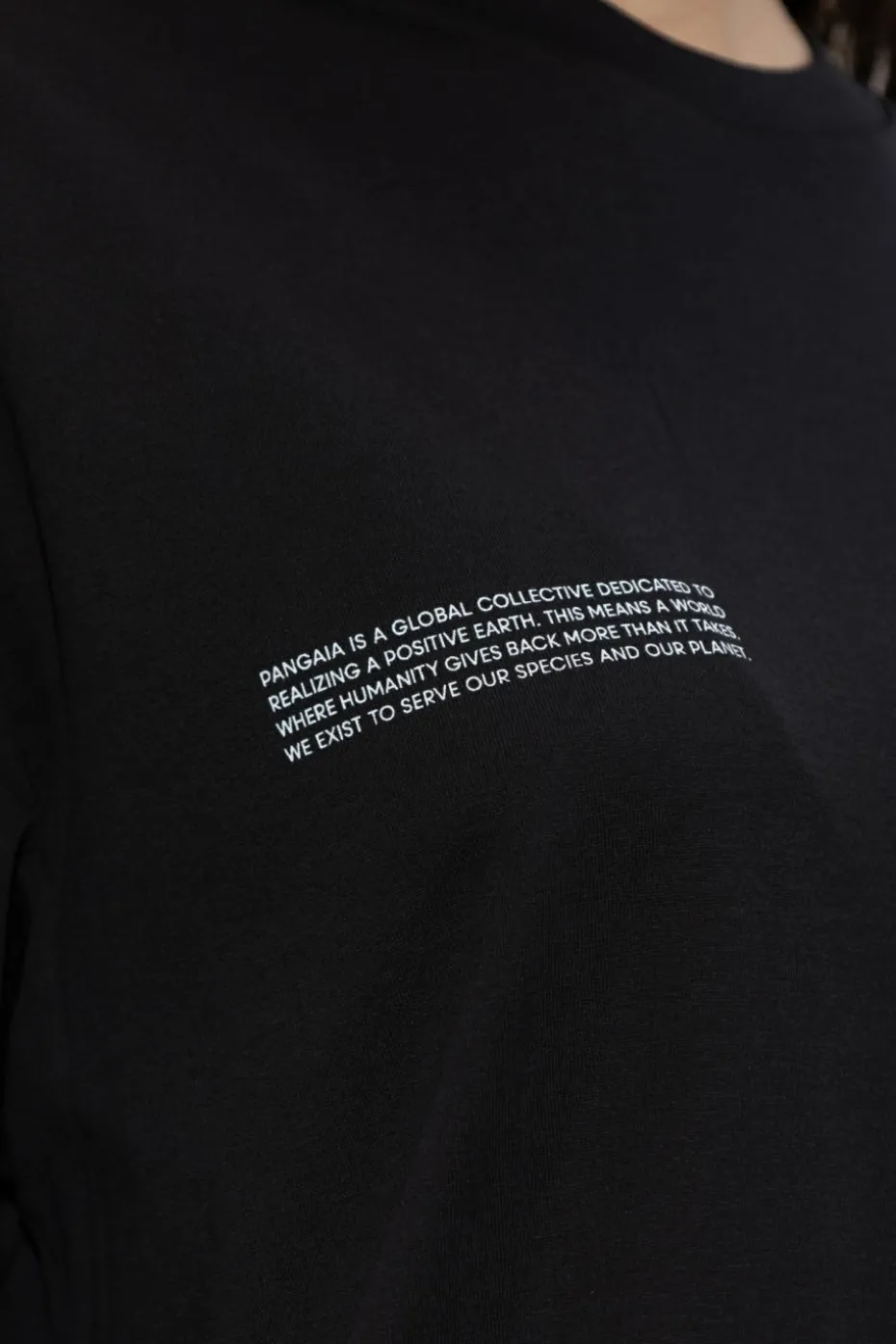 Pangaia CZARNY Trójpak t-shirtów