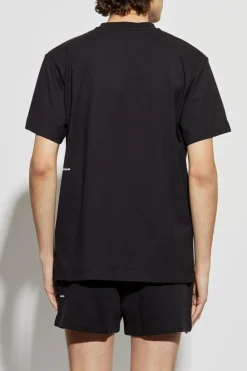 Pangaia CZARNY T-shirt z logo