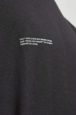 Pangaia CZARNY T-shirt z logo