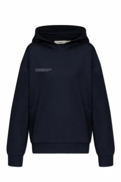 Pangaia GRANATOWY Bluza z logo