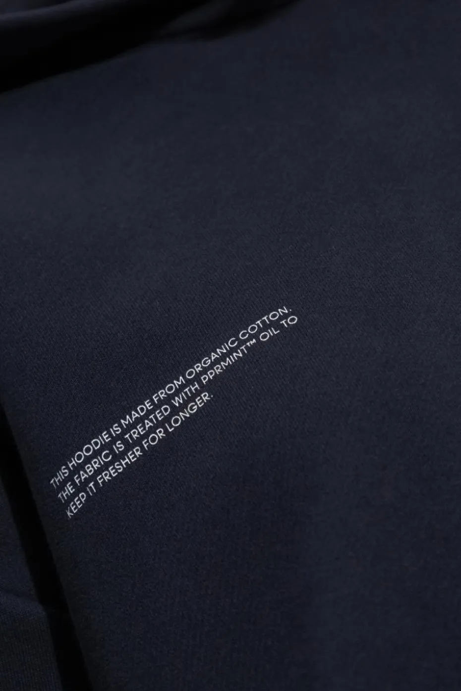 Pangaia GRANATOWY Bluza z logo