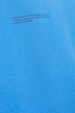 Pangaia NIEBIESKI Bluza z logo