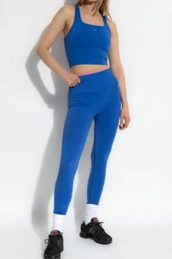 Pangaia NIEBIESKI Legginsy z logo