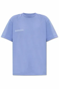 Pangaia NIEBIESKI T-shirt z logo