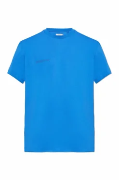 Pangaia NIEBIESKI T-shirt z logo