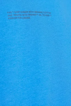 Pangaia NIEBIESKI T-shirt z logo