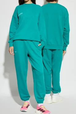 Pangaia ZIELONY Bluza z logo