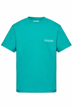 Pangaia ZIELONY T-shirt z logo