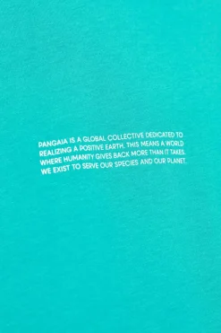 Pangaia ZIELONY T-shirt z logo