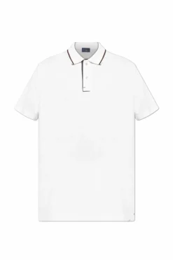Paul & Shark BIAŁY Polo z naszywką z logo
