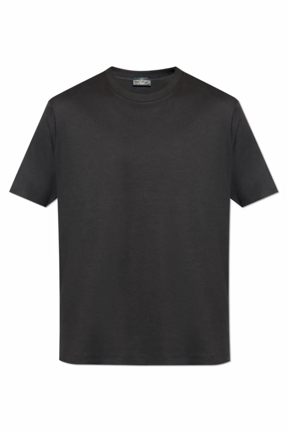 Paul & Shark CZARNY T-shirt z okrągłym dekoltem