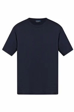 Paul & Shark GRANATOWY T-shirt z okrągłym dekoltem
