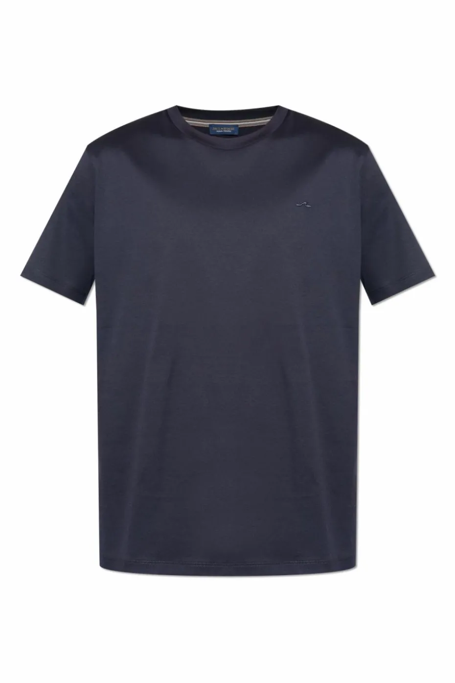 Paul & Shark GRANATOWY T-shirt z wyszytym logo