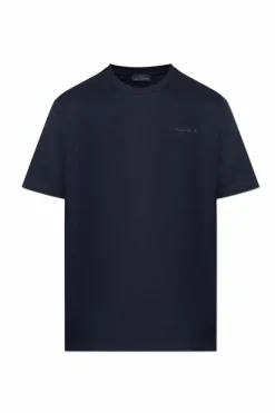 Paul & Shark GRANATOWY T-shirt z wyszytym logo