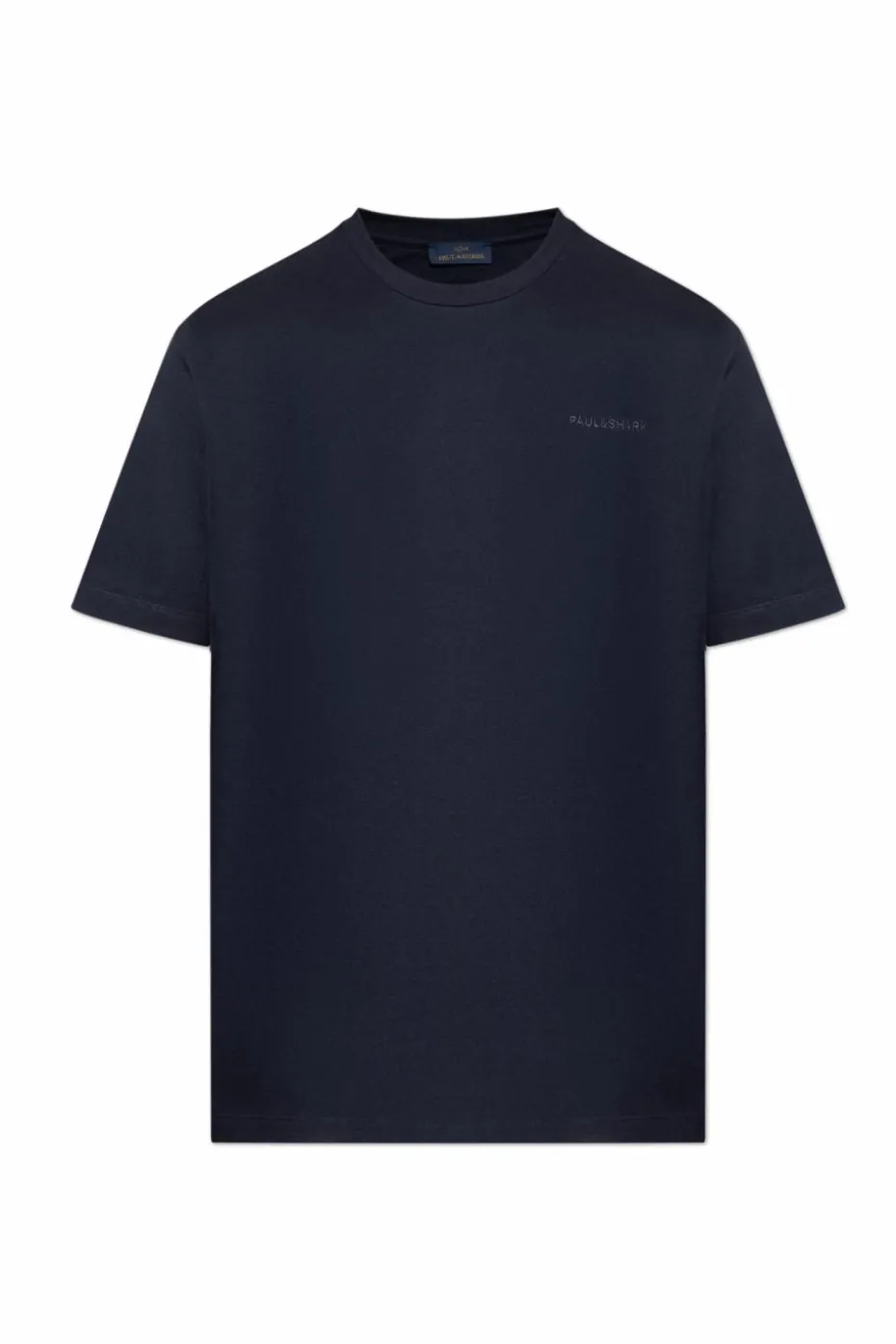 Paul & Shark GRANATOWY T-shirt z wyszytym logo