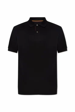 Paul Smith CZARNY Bawełniane polo