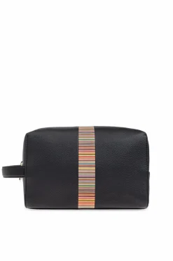 Paul Smith CZARNY Skórzana kosmetyczka