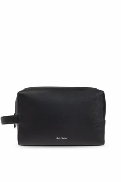 Paul Smith CZARNY Skórzana kosmetyczka