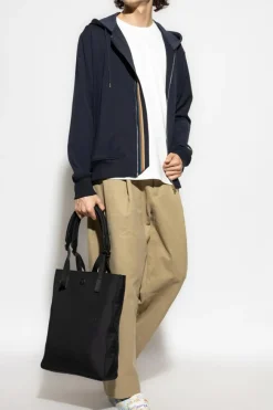 Paul Smith GRANATOWY Bluza z kapturem